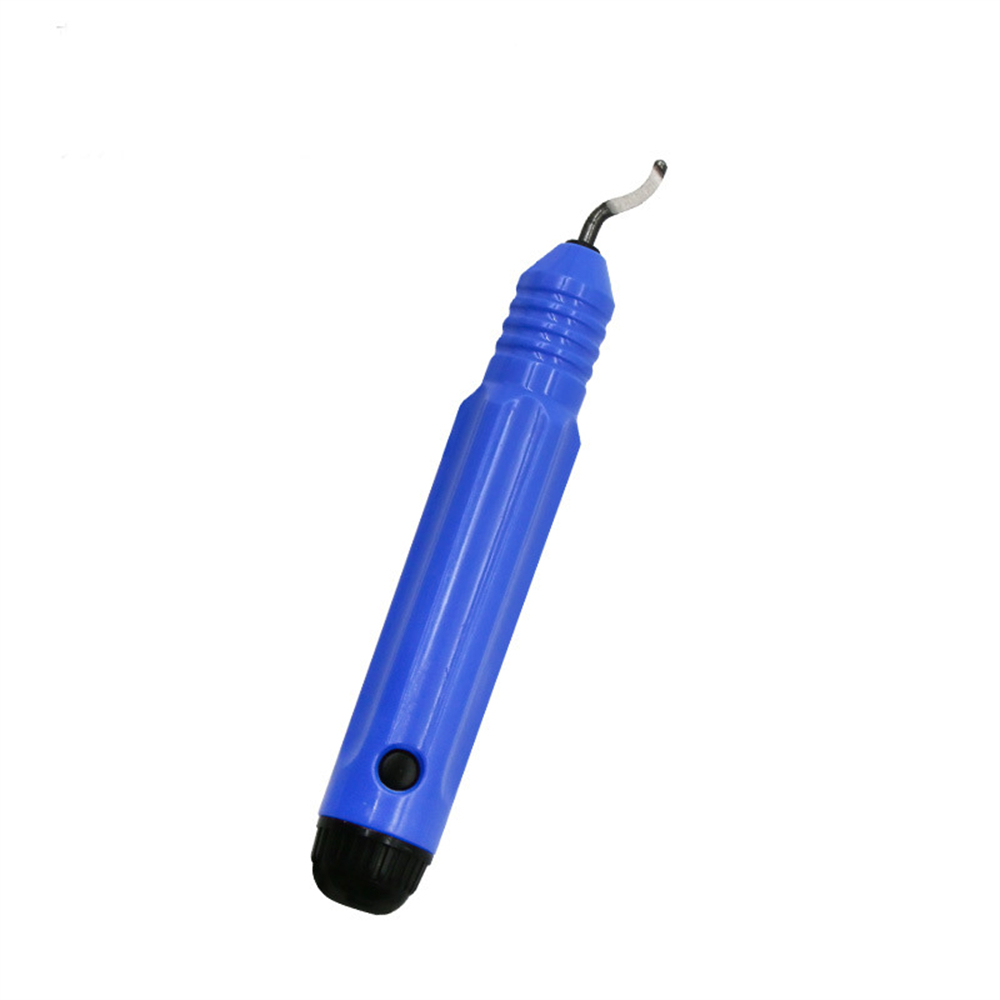 Burr Trimming Cutter NB1100 Handheld Portable Deburring Tool Edge Removing Tools+10pcs BS1010 Replacement Blade: Green, Purple