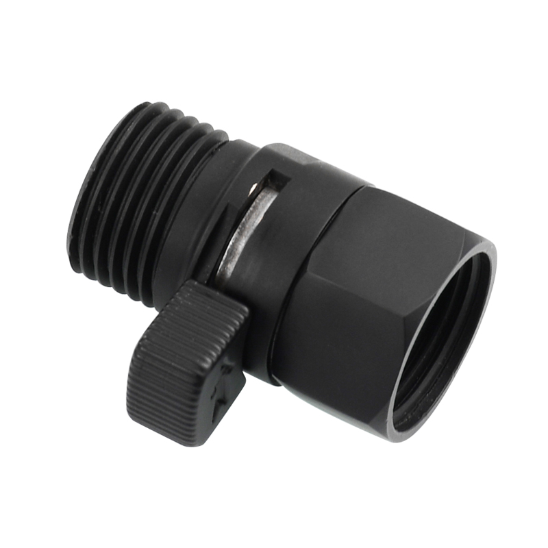 Ciencia G1/2 Shower Head Shut Off Valve Brass Water Control Valve with Short Switch for Fixed Handheld Shower Head Sprayer: Yellow