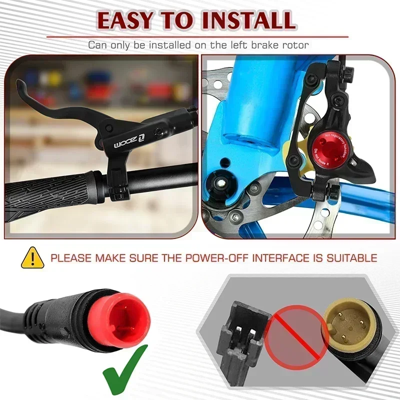 ZOOM HB-775E E-Bike 2-zuiger hydraulische remset Power Off elektrische scooter vouwfiets hydraulische remklauw schijfolie remmen