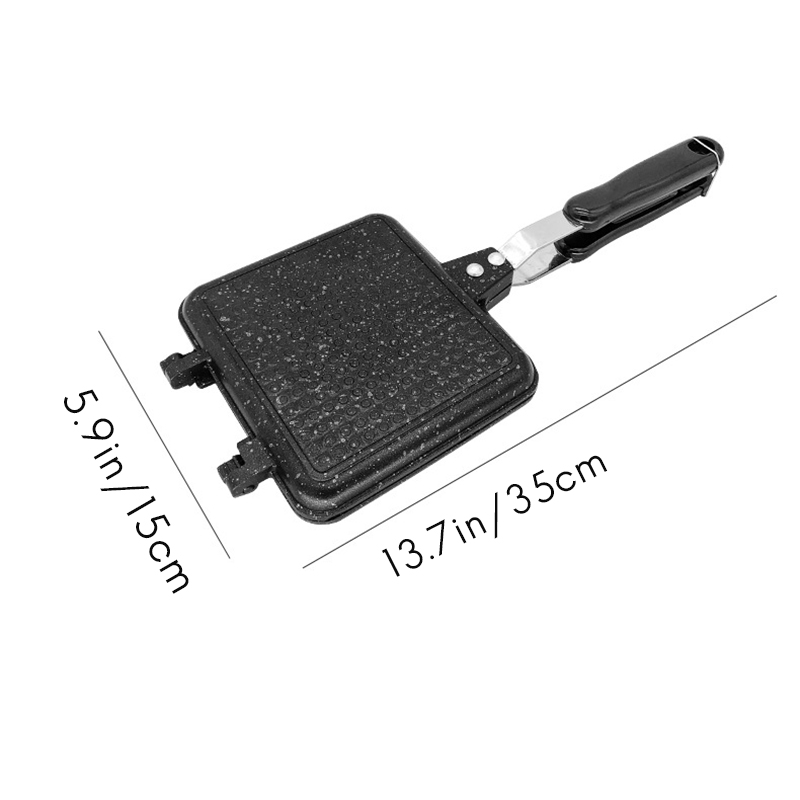 Grilled Sandwich Panini Maker,Toast Bread Breakfast Machine Sandwich Pan,Nonstick Aluminum Removable Flip Frying Pan