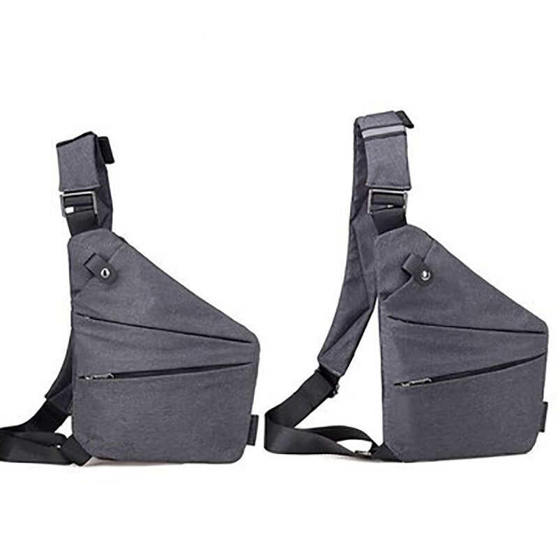 Menn anti-tyveri bagpack dame sling one shoulder bag gutt vanntett reise liten brystveske slim mini crossbody bag