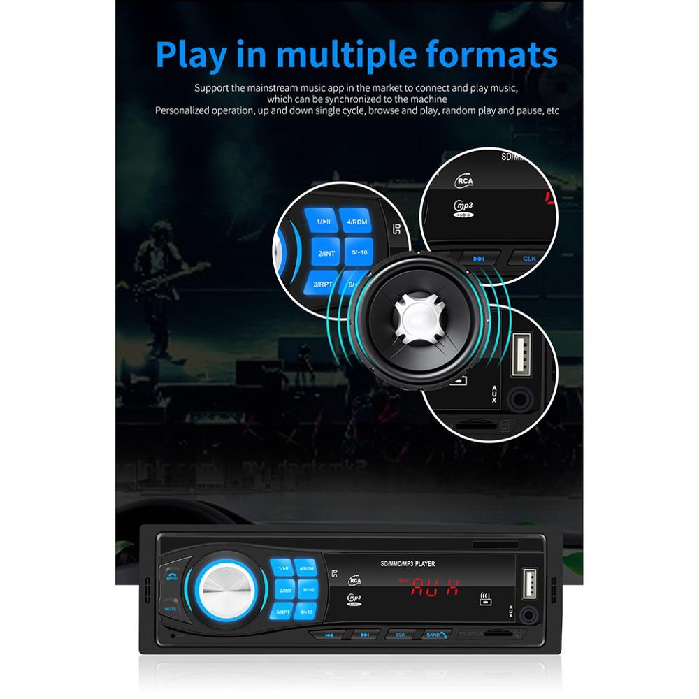 autoradio 12V autoradio U disque FM Aux entrée récepteur SD USB IN-dash voiture MP3 lecteur multimédia