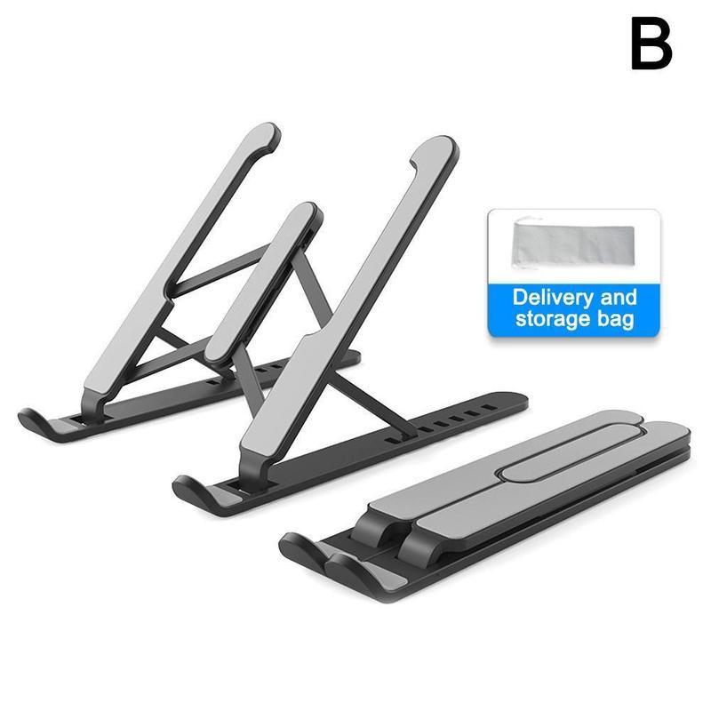 Sammenleggbar bærbar nettbrettstativ med kjølevifte varme macbook kjøligere luftavledning hp pro bærbar holder til stasjonær stativ  e0 w 9: Bb