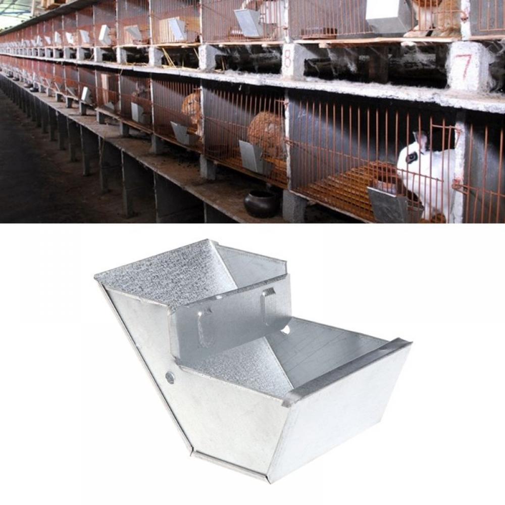 Jaula de Conejo caja de comida comedero Metal bebedor y alimentador comida equipo herramienta fácil de instalar para la cría de animales