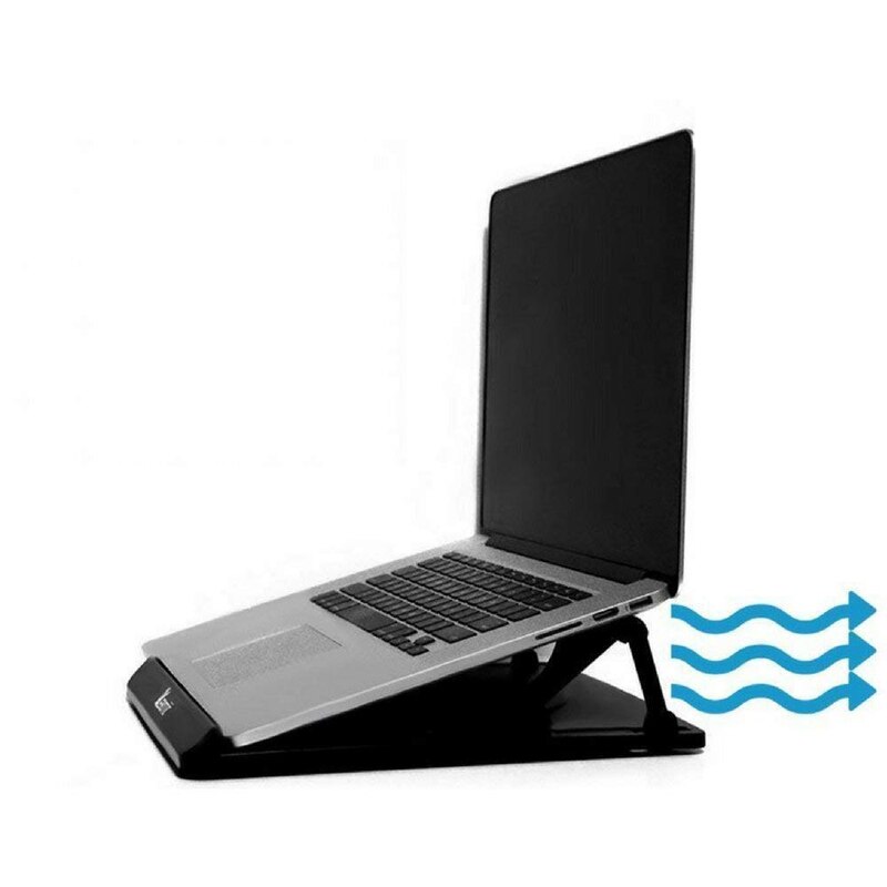 Universal- Laptop Stand Einstellbar Laptop Kühlung Tisch Fan Stand Halfter für Notizbuch Laptop Kühler Fan Halfter Pad Notizbuch Stand