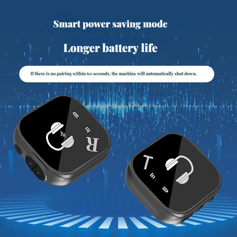 Système de surveillance intra-auriculaire sans fil 5.8G, système émetteur-récepteur, système IEM sans fil avec émetteur-récepteur, appairage automatique