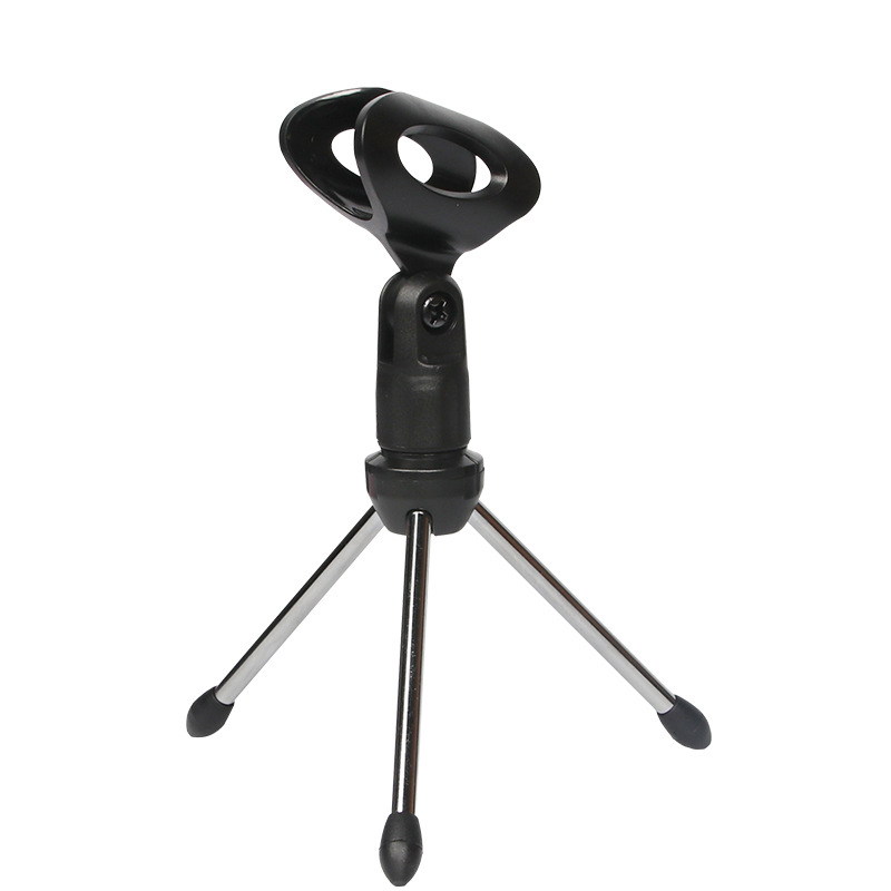 Trépied pliable pour Microphone Live, hauteur réglable, Support Portable en métal pour Table de bureau