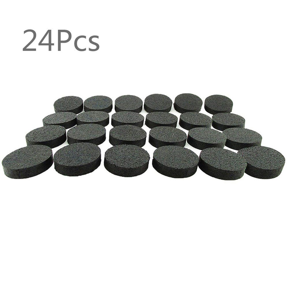 24Pcs Natural Rubber Flower Pot Mat Invisible Plant Pots Risers Pad Flower Pot Feet Black