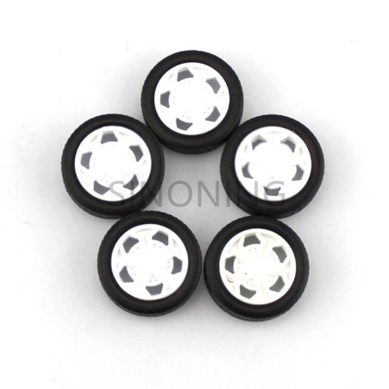 100pcs 26mm Diameter Tires Rubber Toy Car Wheel Part DIY model accessories