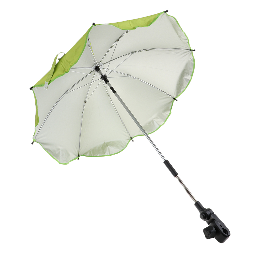 Parasol d'été Parasol Protection UV abri de plage Parasol léger extérieur avec ancre de sable pour la côte: green