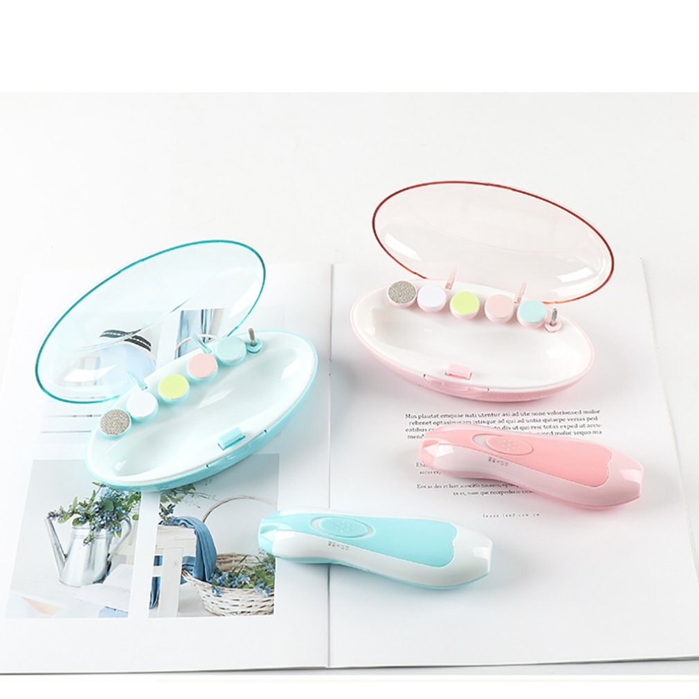 Elektrische babynagelpolijstmachine, veilig voor kleine kinderen, verschillende standen, krasbestendig, veilige nagelknipper voor kinderen