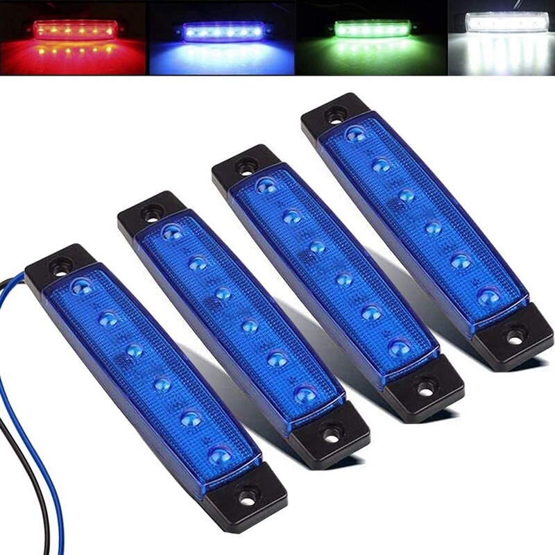 Marine Boat Lights Boat Courtesy Cockpit Light, 12V Waterproof Navigation Lights for Boat and Kayak(6Pack)