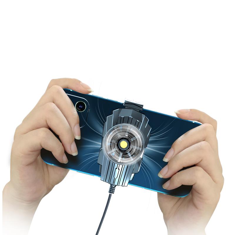USB Charging Phone Cooler Mobile Phone Cooler Cooling Fan Gamepad Holder Bracket Fan Radiator For iPhone Huawei Xiaomi Tablet