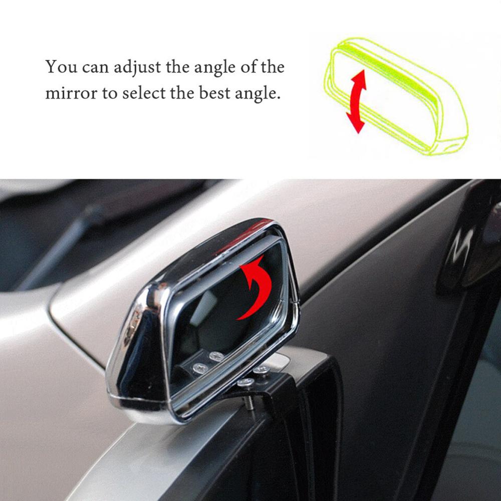 Car Mirrors Blind Wide Angle Spot Side Mirror Blind Spot Auto Rearview Mirror Rear View Mirror Parking Rimless Mirrors
