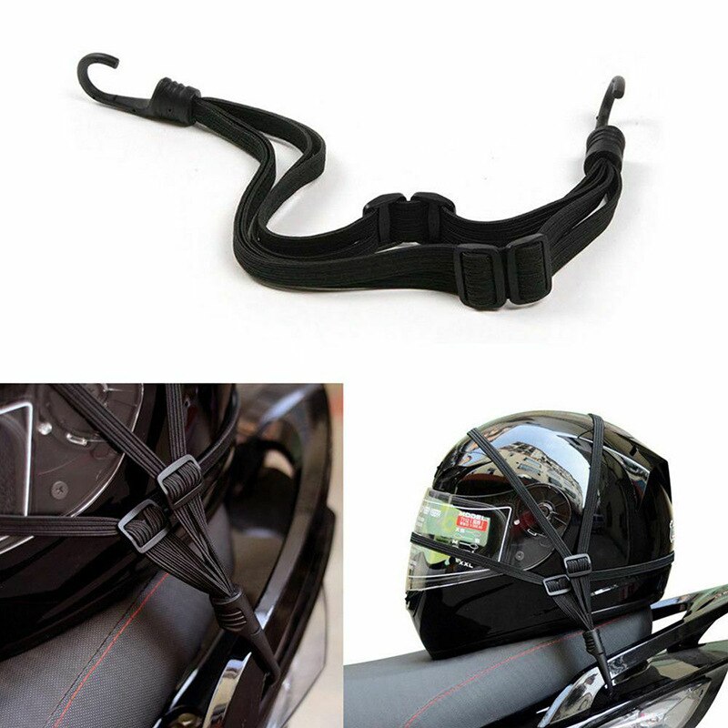 Correa de equipaje Universal para motocicleta, accesorios para casco de motocicleta, hebilla elástica fija, cuerda retráctil de alta resistencia, 60cm