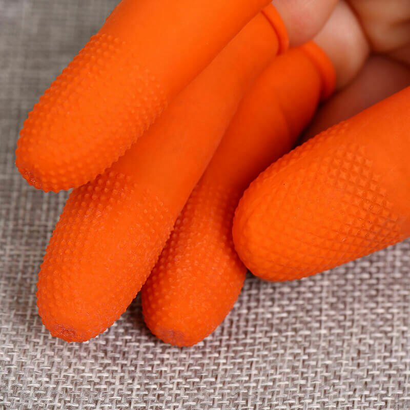 400 stk / sæt latex fingre hætter skridsikker finger beskytter ærme dæksel varmebestandig finger dæksel til madlavning grillværktøj