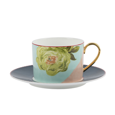 EECAMAIL Bone china English afternoon tea tea set Nordic coffee cup European small luxury small exquisite ceramic British aftern: COFFEE CUP A