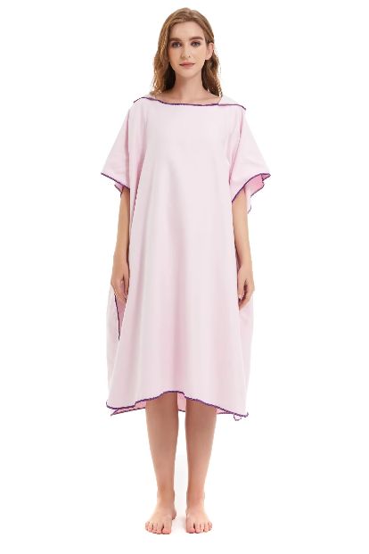Surfponcho Aankleedhanddoek met capuchon Microvezel stranddeken Badhanddoek Zwemhanddoek Wetsuit Strandponcho: Zilver