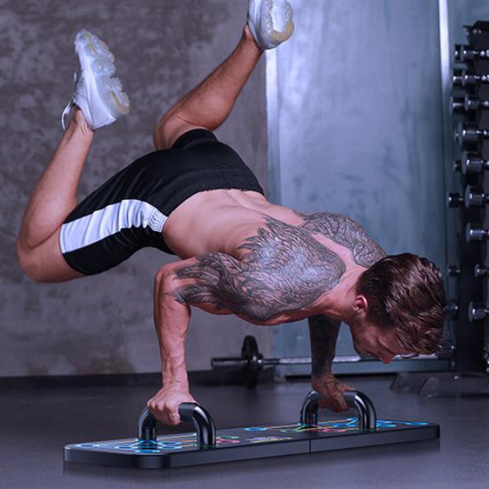 Push-Up Stand Home Gym Fitness Push-Up Stands Bodybuilding Oefening Draagbare Vouwen Push-Up Board Buik spier Training