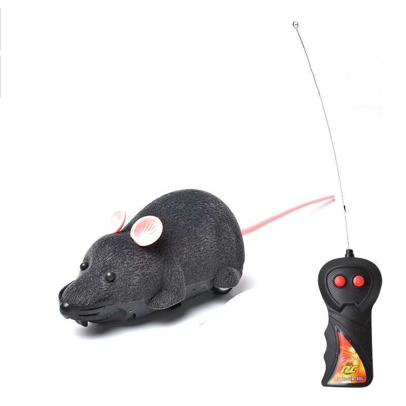 Ratón inalámbrico con Control remoto para gatos y mascotas, juguete de para gato de juguete con Control remoto electrónico por Radio infrarroja: gray