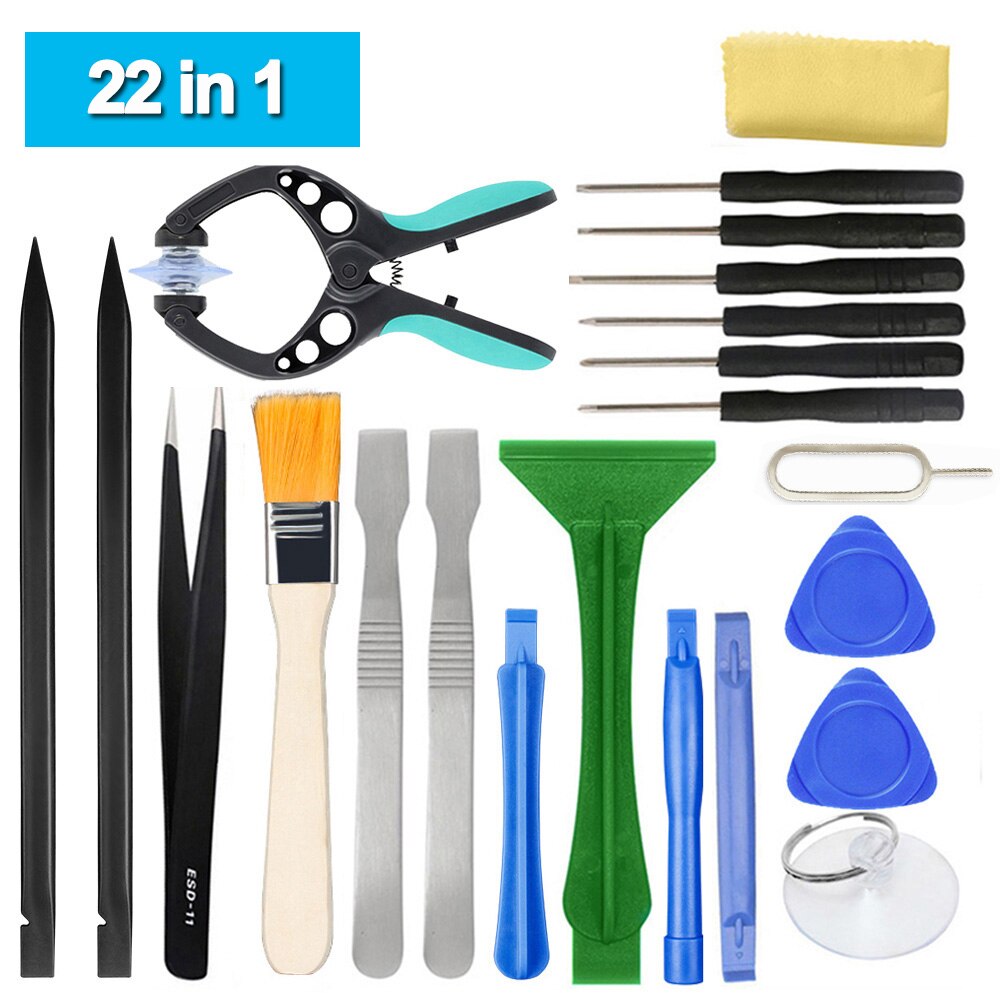 GZERMA 22 in 1 Mini Screwdriver Phone Screen Repair Tools Kit for Samsung Andriod Phone Battery Replacement Tools: 22 in 1