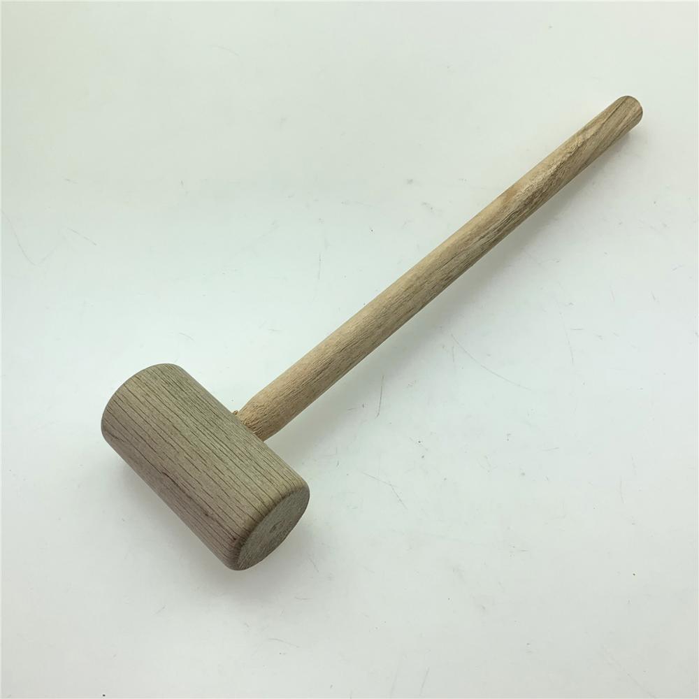 Solid Wood Hammer Handle Wooden Hammer Round Head Wooden Hammer Wooden Mallet Woodworking Hammer
