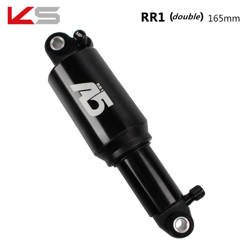 KS A5-RR1 Góra rower powietrze tylny amortyzator podwójny/pojedynczy powietrze Chambe 125/150/165/190mm miękki regulowany tylny amortyzator: 165mm podwójnie