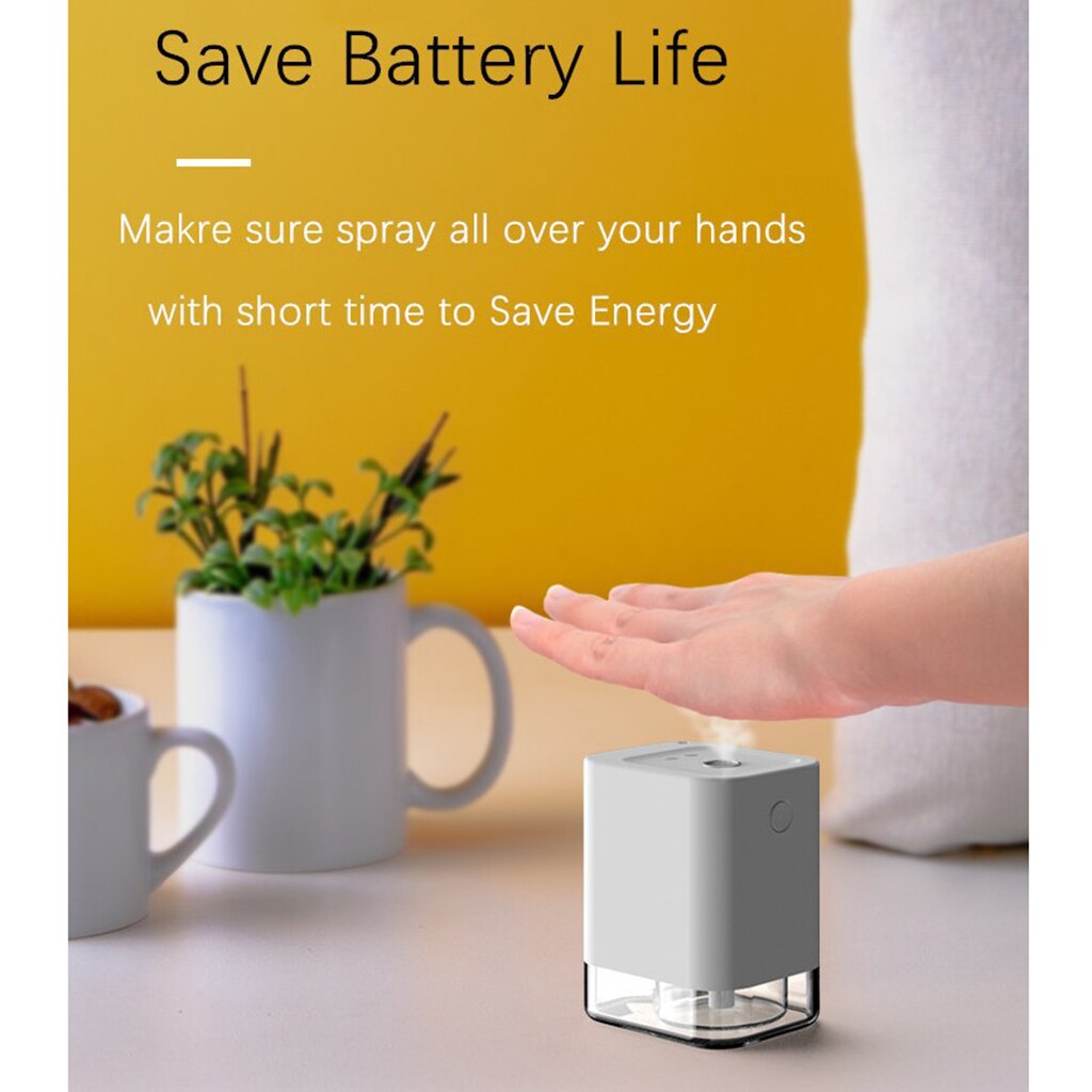 50ML Automatic Alcohol Dispenser Sterilizer Infrared Alcohol Spray Hand Cleaner