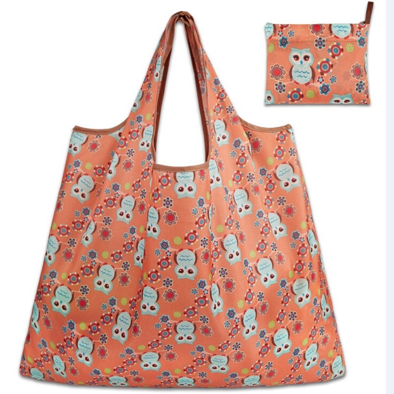 6 Kleuren Boodschappentas Dame Opvouwbare Oxford Doek Herbruikbare Fruit Kruidenier Pouch Recycle Organisatie Bag