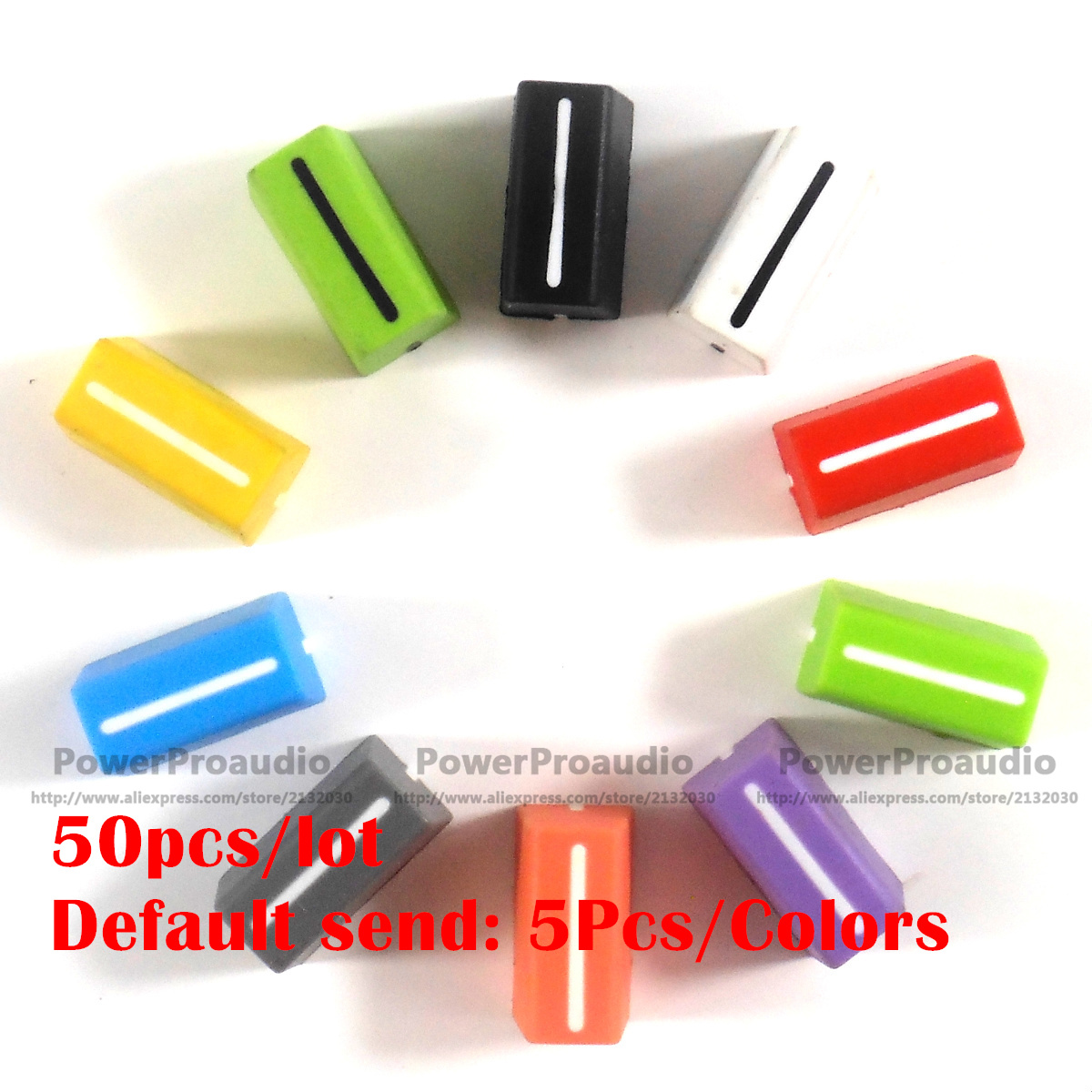 50 Stks/partij Kanaal Crossfader Fader Knop Cap Voor Rane 56 57 61 62 64 68 Kleurrijke Koos Je Wilt de Kleur