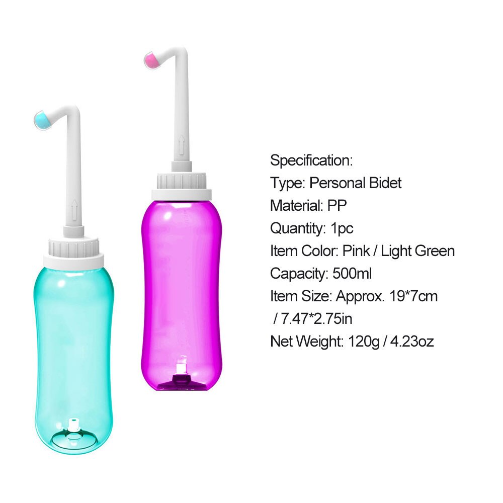 Travel Personal Cleaner Sprayer Seat Bidet Toilet Hand Held Tackle Portable Washer Bottle Hygiene Washing