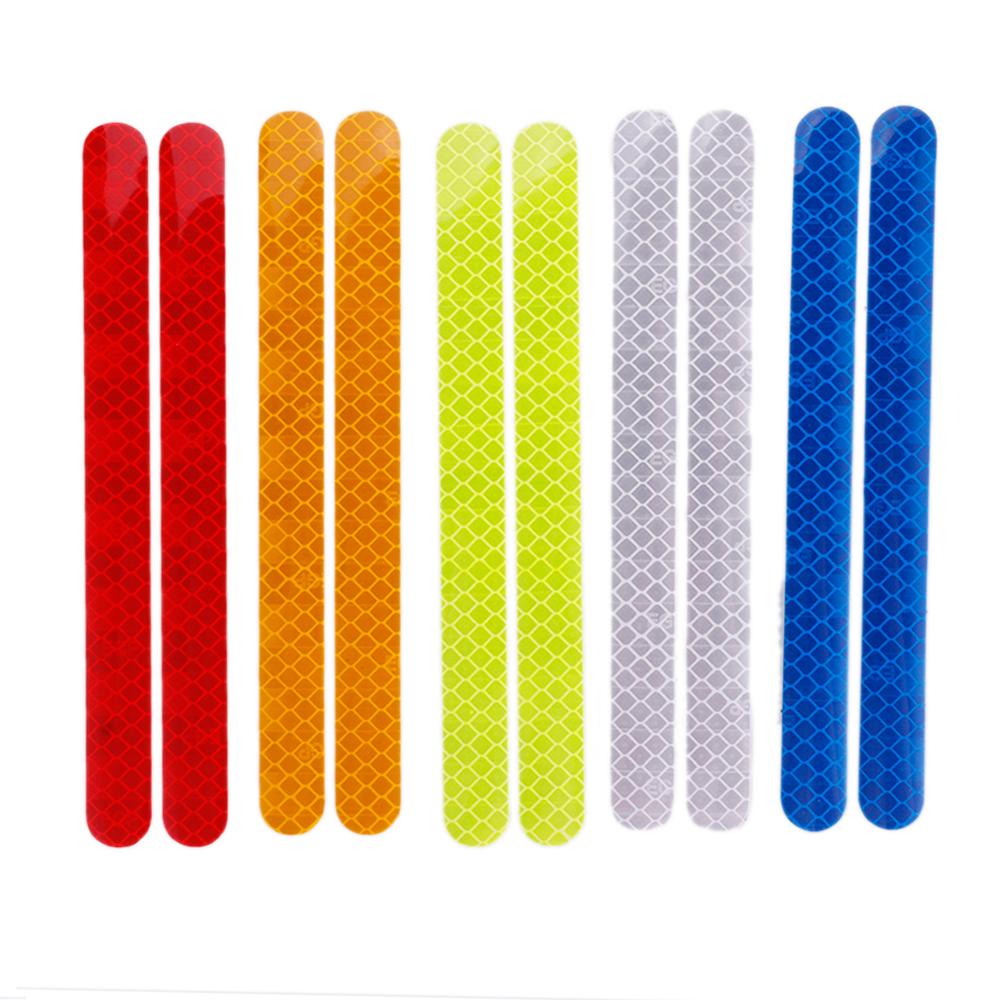 2pcs Car Rearview Mirror Stickers Universal Safety Mark Car Reflective Strip Waterproof Anti-collision Warning Tape Car-styling