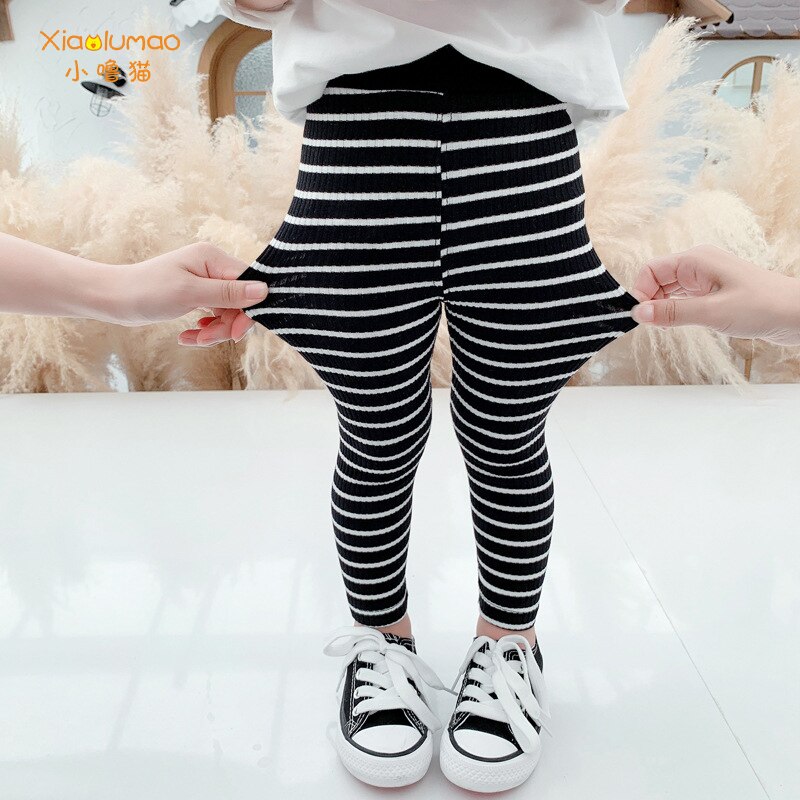 Leggings voor kinderen leggings voor babymeisjes kinderkleding meisjes katoenen baby bloemenstrepen leggings voor meisjes van 5-16 jaar