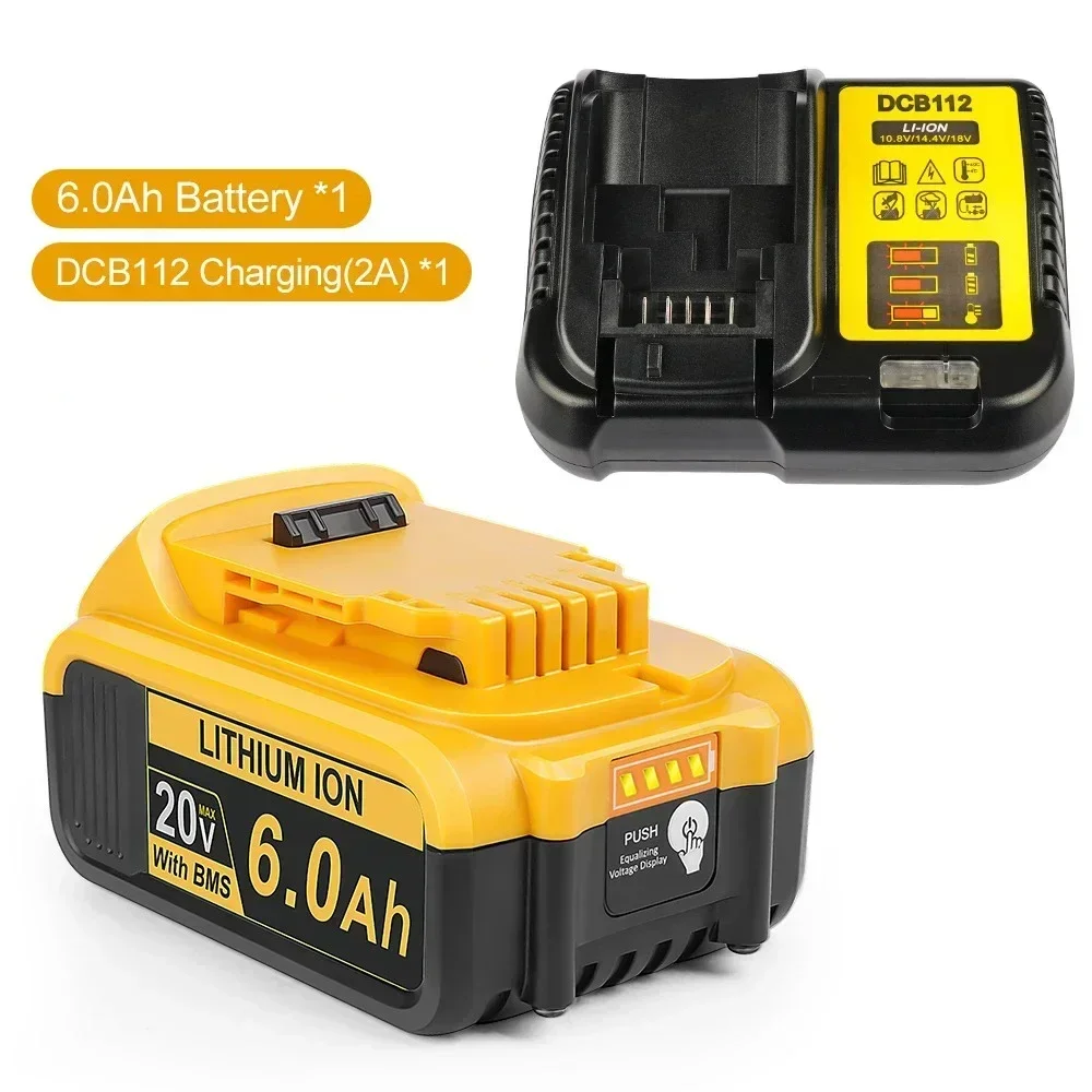 4-Ports Battery Charger for Dewalt 14.4V 18V 20V Battery 2A 3A Simultaneous Rapid Charger Station for DCB203 DCB204 DCB205: Orange