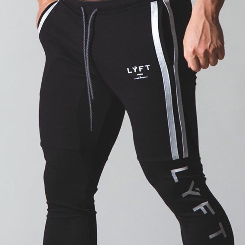 Joggebukser herre sportsbukser herre jogger Fitness sportsbukser muskeltrykk herre Fitness treningsbukser: Xl / Svart