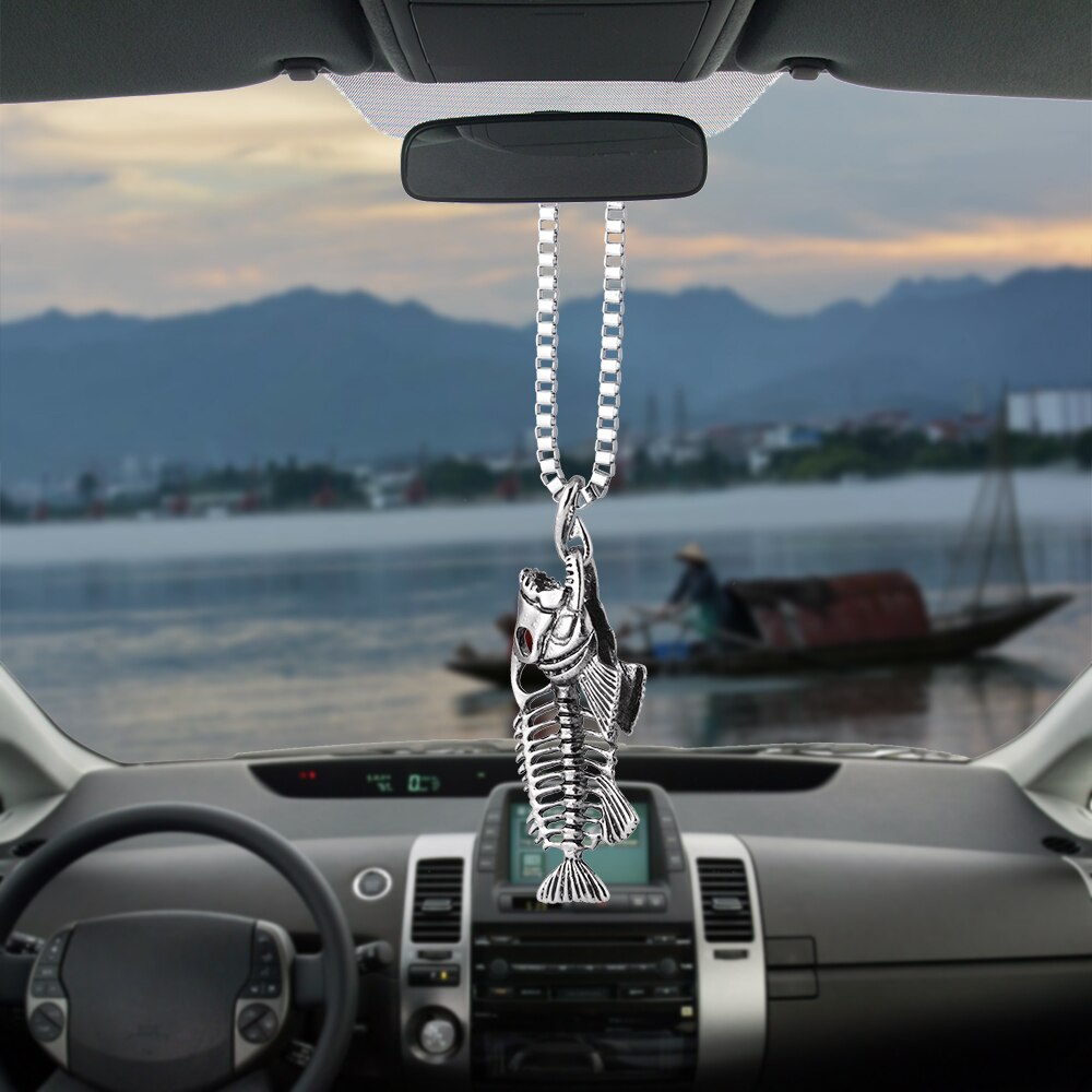 Bemost Auto Hanger Vis Skelet Opknoping Ornamenten Automobiles Achteruitkijkspiegel Schorsing Decoratie Auto Accessoire