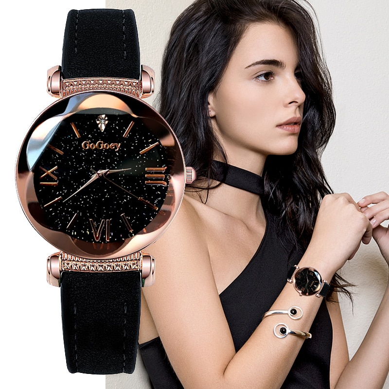 Gogoey Vrouwen Horloges Luxe Dames Horloge Sterrenhemel Horloges Voor Vrouwen Bayan Kol Saati Diamond Reloj Mujer