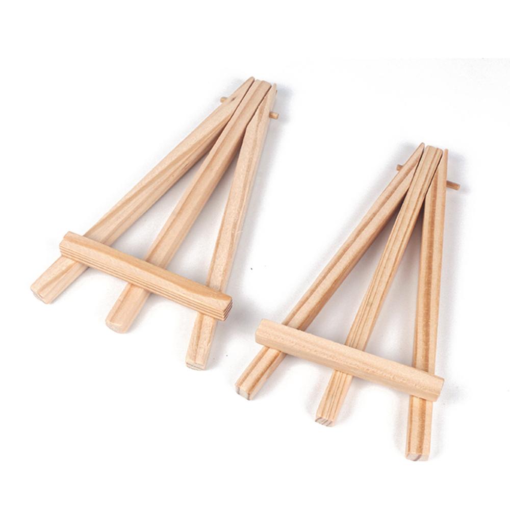 Mini Wooden Easel Small Wood Display Stand for Artist Painting, Business Card, Displaying Photos, Decorative Plates and More