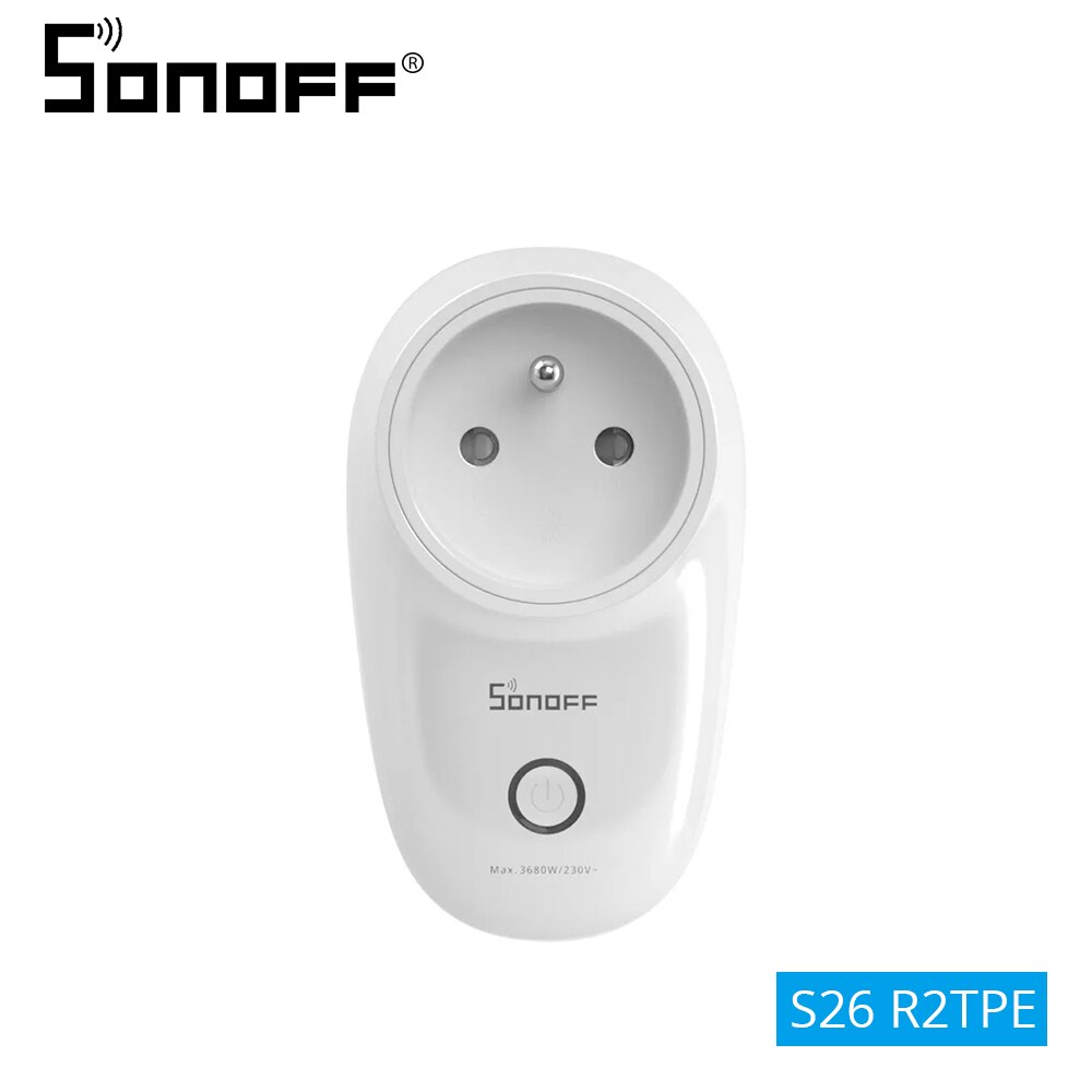 SONOFF S26 R2 EU/AU/US/UK/CN Wifi Smart Socket Home APP Remote Control Automation Switch Work With Alexa Google Home: Bundle6