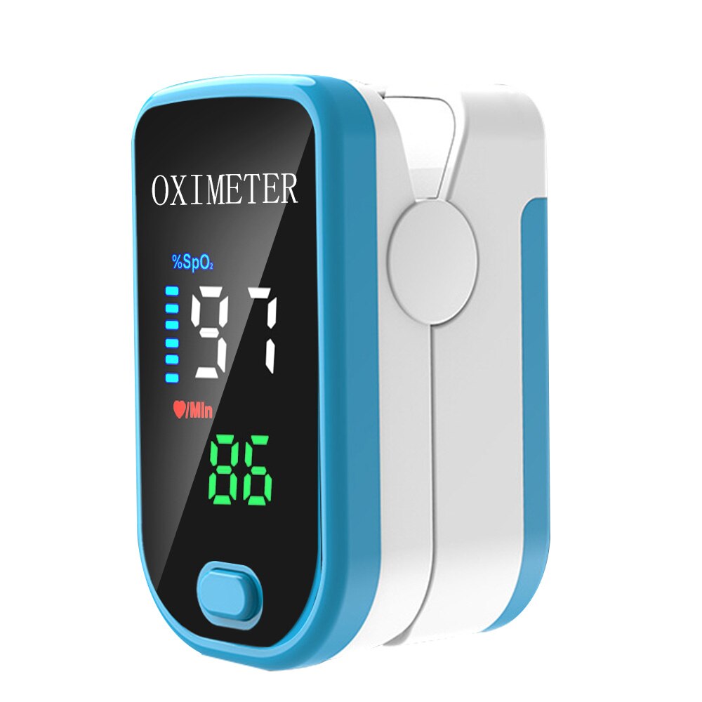 Digital Fingertip Pulse Oximeter Finger OLED Display Blood Oxygen Sensor Saturation SpO2 Heart Rate Monitor Meter Random color: MD1791