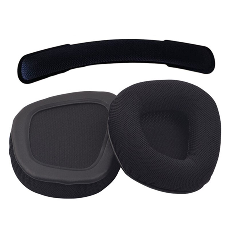 Protein-Ohrpolster für Corsair Void PRO RGB 7.1 Gaming Headset Ersatz-Kopfhörer Memory Foam Ersatz-Ohrpolster Schaumstoff-Ohrpolster: Grey