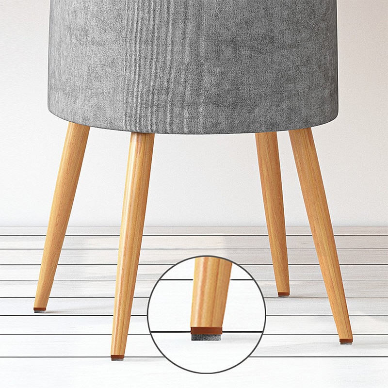 40pz Mobili scivolare, vite-in poi Feltro pad cursore pavimento protettore per Gamba di Legno Piedi di Sedia Da Tavolo Divano (28 millimetri, marrone)