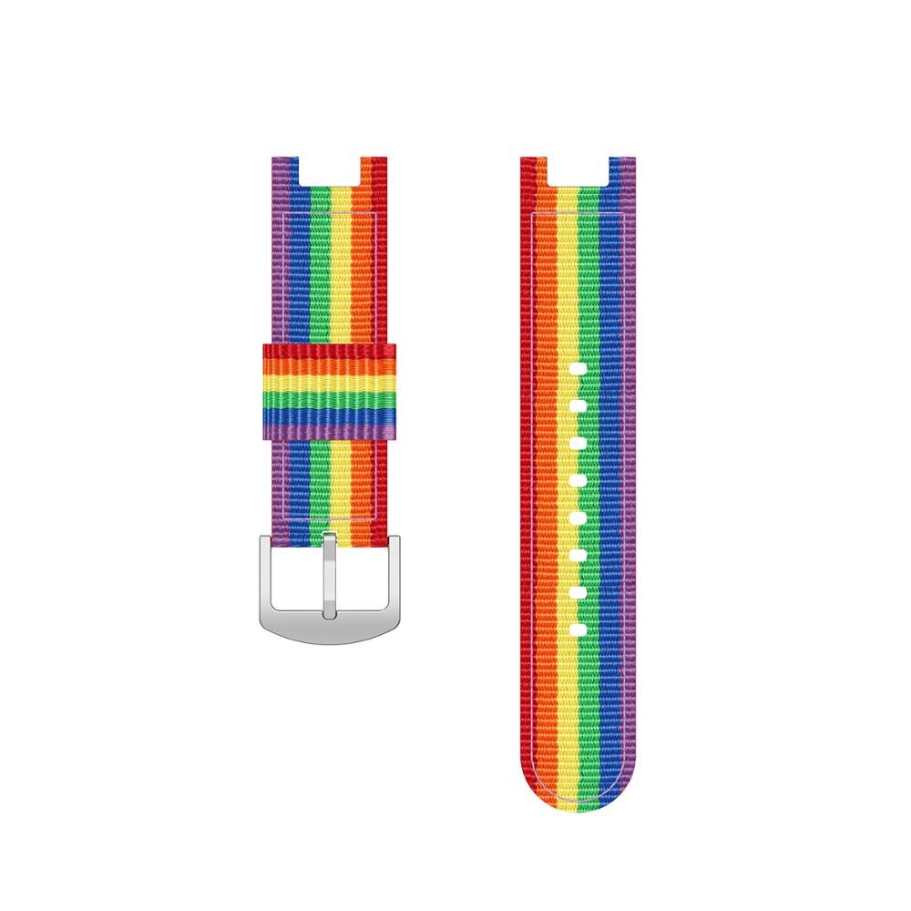 Geweven canvas band voor huami amazfit t-rex smartwatch band horlogeband voor amazfit t-rex trex horloge polsband armband: Regenboog