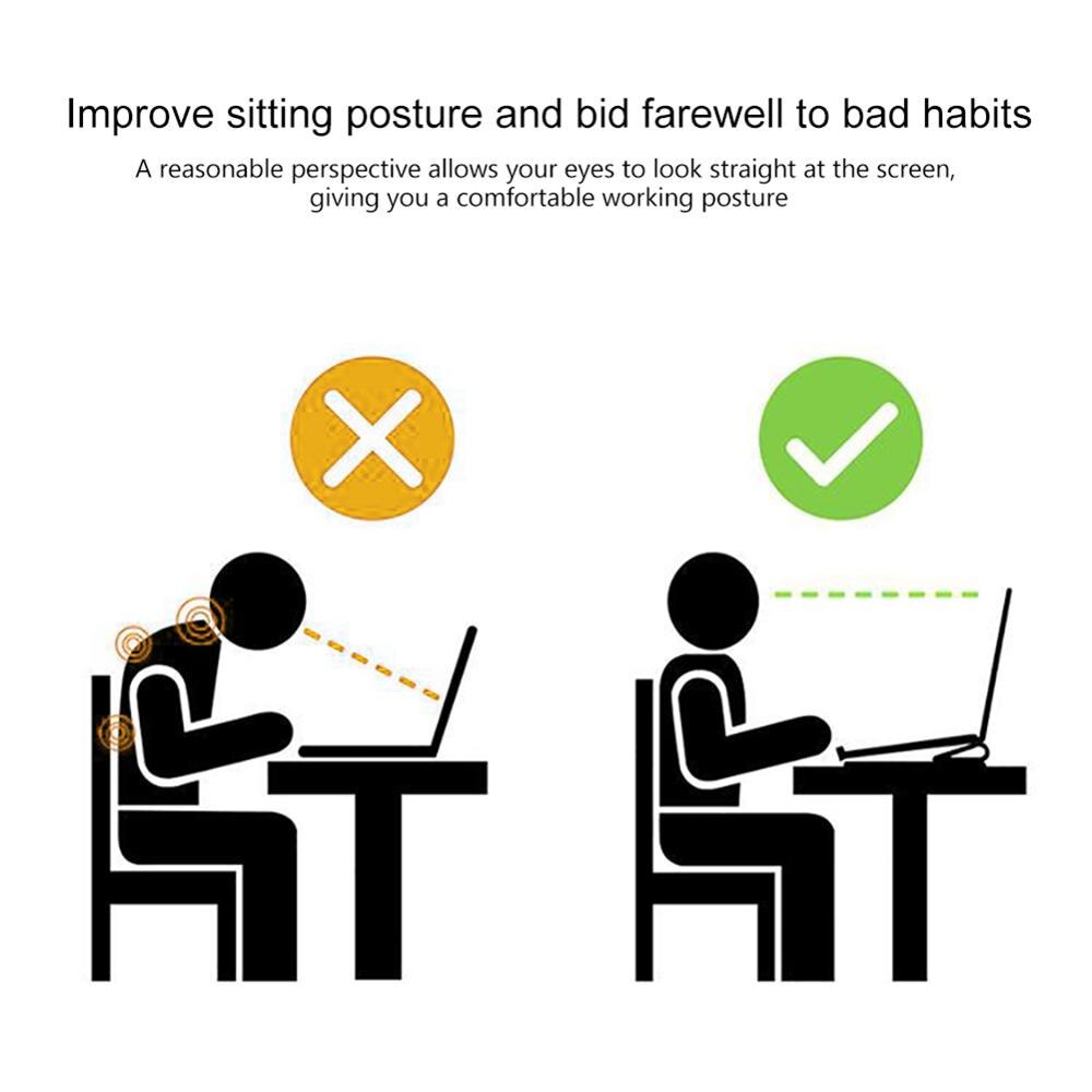 Simple Laptop Stand Mini Bracket Desktop Computer Increased Shelf Cooling Base Pad Bracket Office Supply