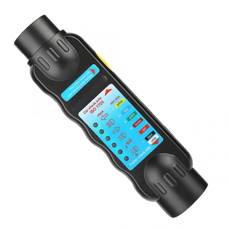 trailer lock 12V 7-Pin Car Truck Trailer Plug Socket Tester Wiring Circuit Light Test Tool trailer latch Trailer Accessories