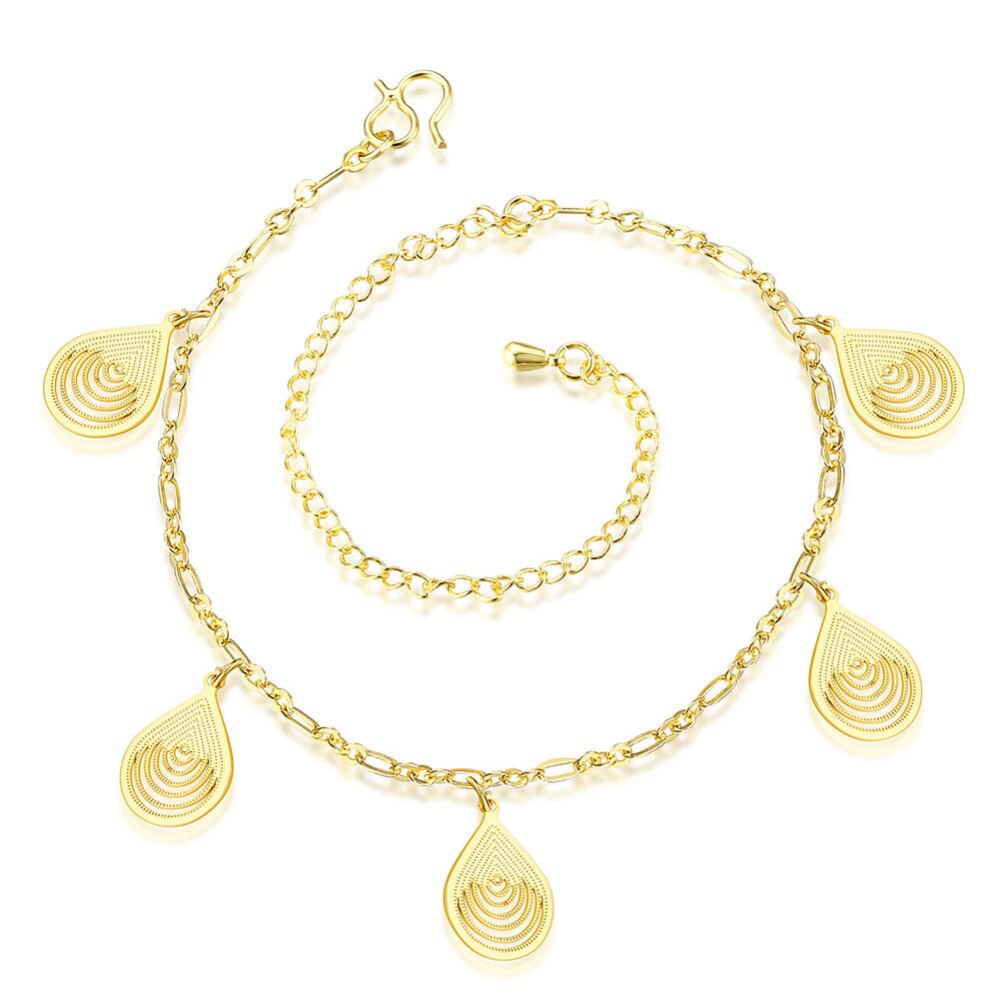 Novos acessórios de moda jóias prata/ouro tornozeleira tornozelo perna pulseira pé acessórios preço por atacado