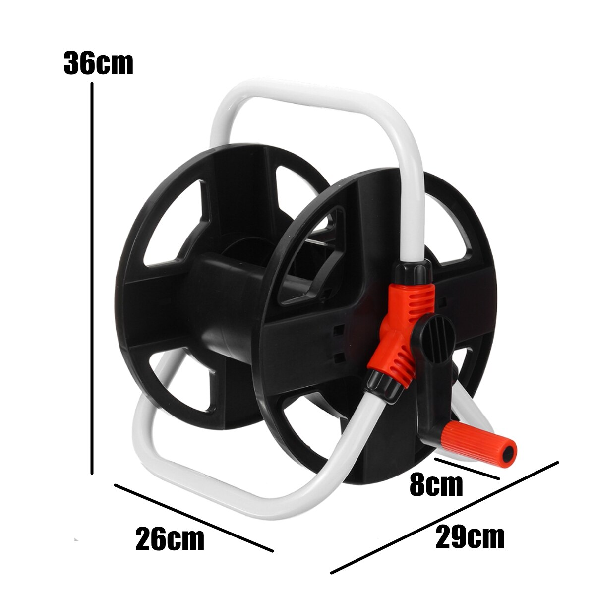 Garden Hose Reel Cart Four Wheels Portable Water Hose Rack Watering Trolley Car Washing Pipe Storage Holder Irrigation Supplies