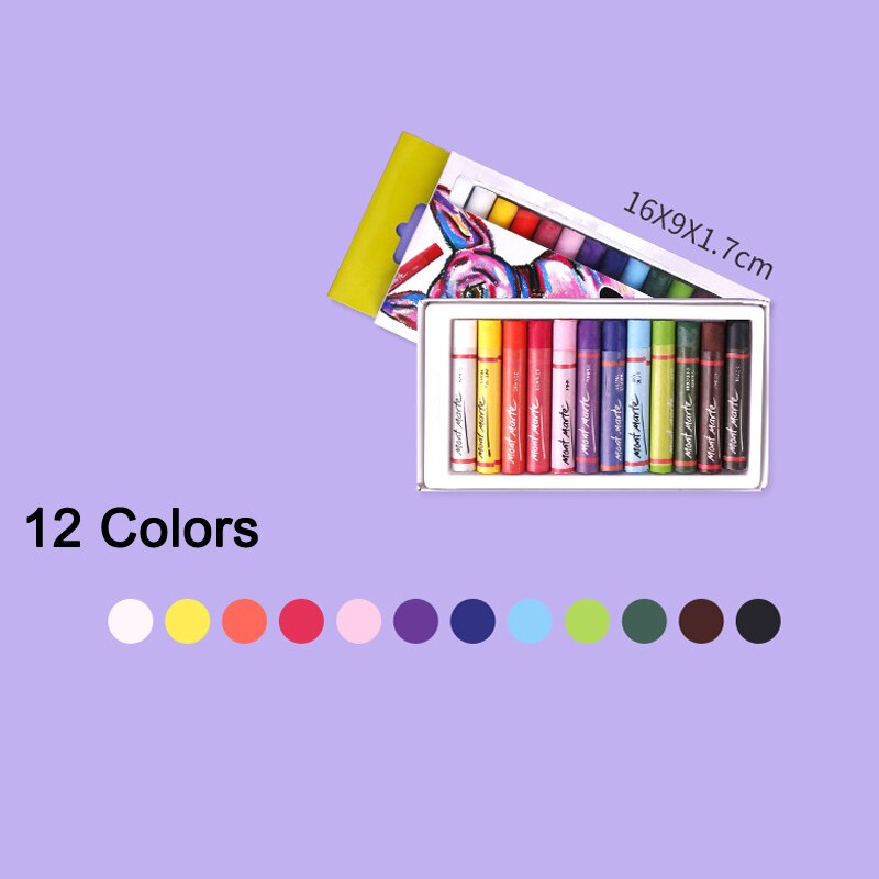 Crayons 12/24/36/48 Color Oil Pastel Water-Soluble Color Graffiti Painting Pen Crayons Art Supplies Crayons Office School Pen