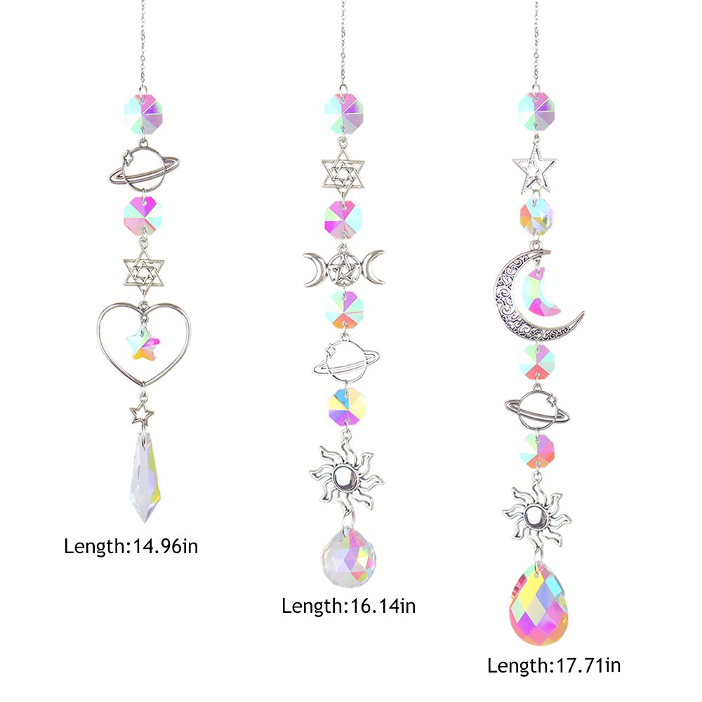 Crystal Suncatcher Regenboog Prisma Tuin Hanger Maan Eenhoorn Licht Chaser Opknoping Venster Home Decoratie Zomer
