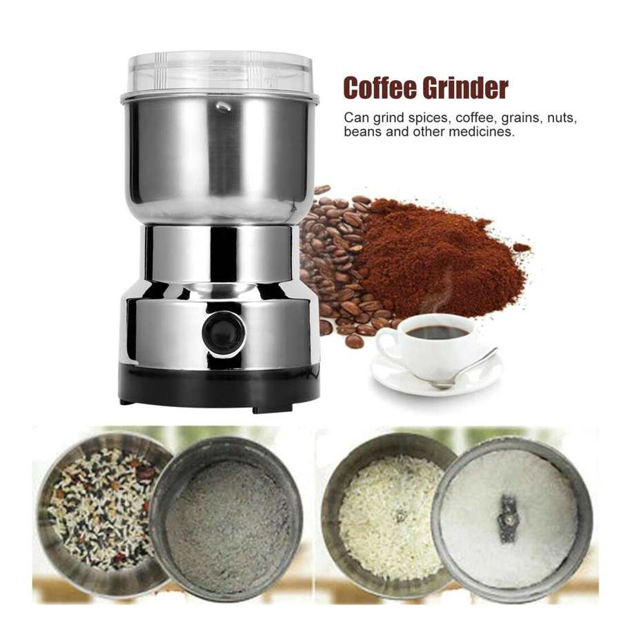 Rvs Elektrische Koffiemolen Spice Moer Graan Kruid Crusher Molen Blender Keuken Koffie Gereedschap Slijpmachine